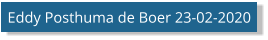 Eddy Posthuma de Boer 23-02-2020