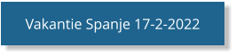 Vakantie Spanje 17-2-2022