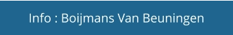 Info : Boijmans Van Beuningen