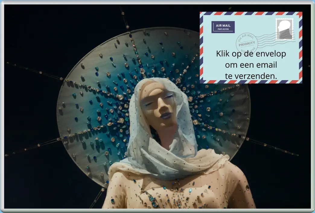 Klik op de envelop om een email te verzenden.